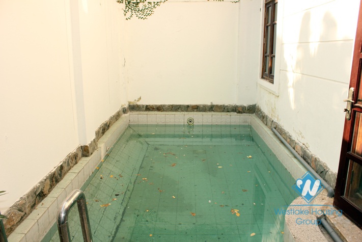 House with swimming pool available for rent in Ciputra, Tay Ho, Hanoi
